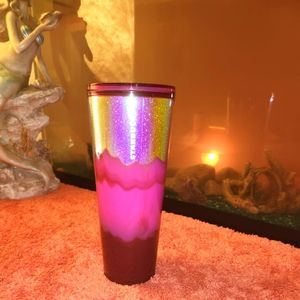 Starbucks Pink Star Glittery Tumblr